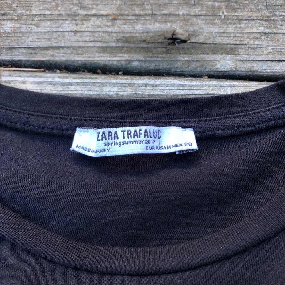 Zara Black Ruffle Top - Picture 6 of 8